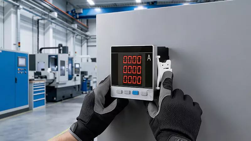 Comment régler les paramètres d'un ampèremètre numérique triphasé