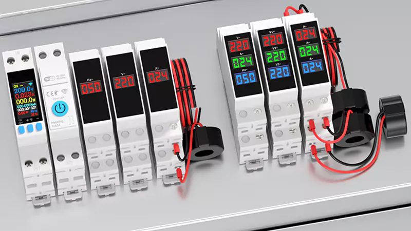 Comment lire les relevés d'un compteur électrique monophasé monté sur rail